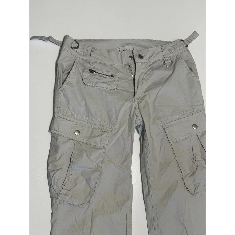 Urban Outfitters BDG Womens  Sz 0 XS Beige  Y2K Cargo Pants With Pockets